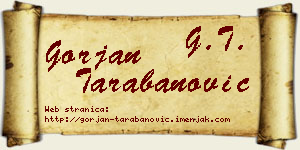 Gorjan Tarabanović vizit kartica